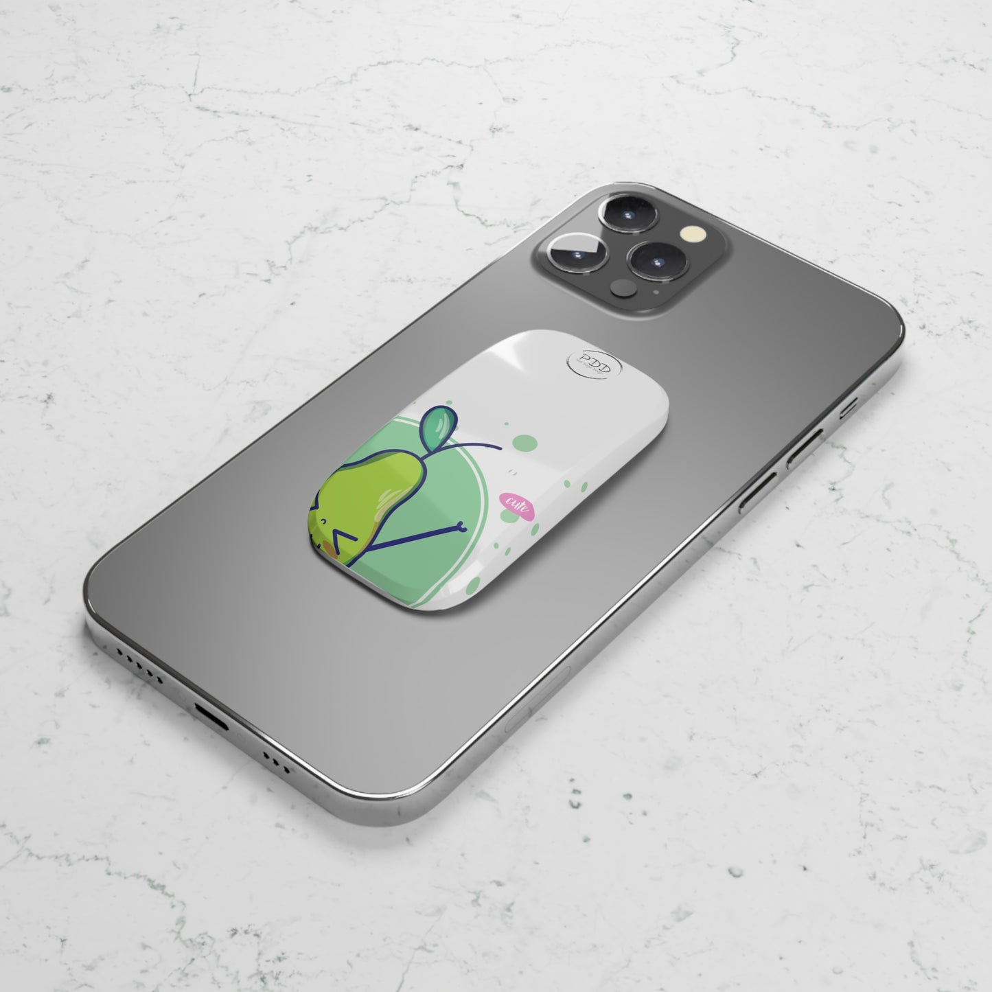 Phone accessory's Phone Click-On Grip accessory PEAR