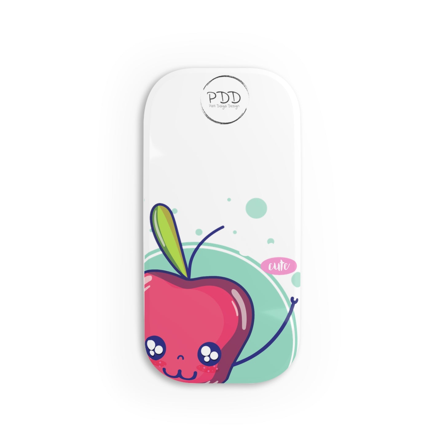 Phone accessory's Phone Click-On Grip, RED APPLE