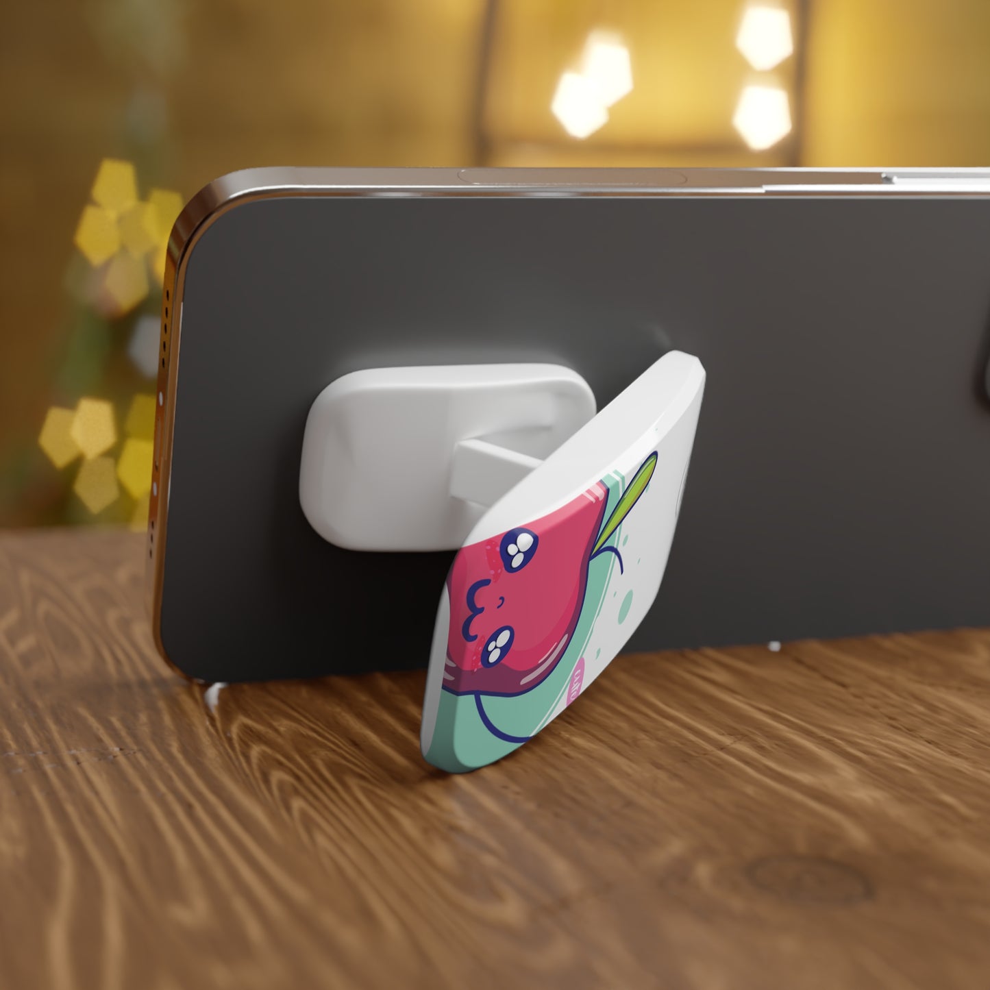 Phone accessory's Phone Click-On Grip, RED APPLE